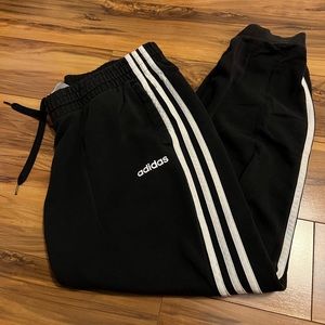 Black adidas joggers